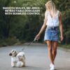 Retractable Dog Leash | 5M Heavy Duty Dog Leash for Small & Medium Size Dogs Upto 20 Kg| Strong Nylon Tape, Anti-Slip Handle, 360° Tangle-Free, One-Click Brake & Pause | (Upto 20 kg Dog, Blue)