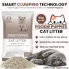Foodie Puppies Natural Bentonite Cat Litter Sand - 5kg with Lavender Fragrance for Cats and Kittens | Clean Low-dust Strong Deodorant Litter Tray Refill with Odor Controlling and Instant Clumping