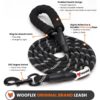 81mRcfQaFaL._SL1500_.jpg WOOFLIX Reflective Dog Leash And Collar Combo Set | Dog Collar & Anti Slip Padded Handle Leash For Dogs | Dog Rope For Medium & Large Dogs | (Leash 5 Feet + Collar Xl, Black)