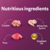 Whiskas Adult (1+ Years) Wet Cat Food, Tuna & White Fish Flavour, 80 g x 28, 100% Complete & Balanced Nutrition, Supports Healthy Immune System