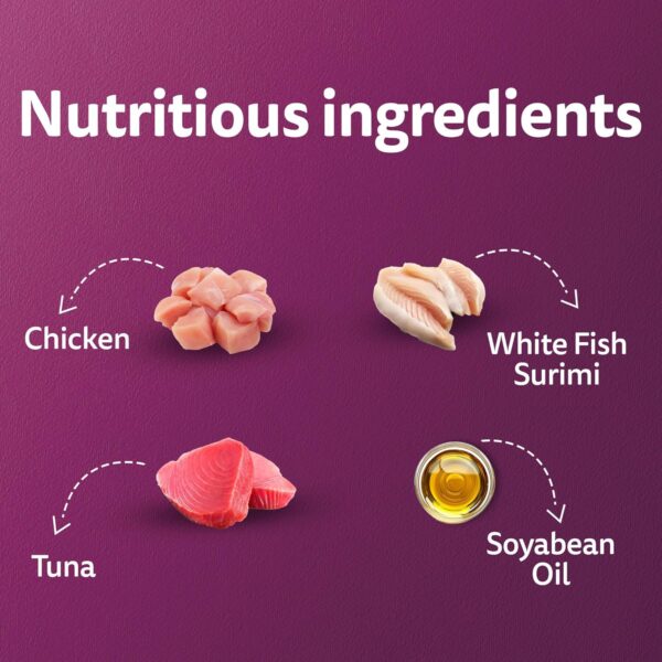 Whiskas Adult (1+ Years) Wet Cat Food, Tuna & White Fish Flavour, 80 g x 28, 100% Complete & Balanced Nutrition, Supports Healthy Immune System