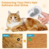 81mpTRPjbPL._SL1500_.jpg Pet Steam Brush for Dogs & Cats | Self-Cleaning Grooming Comb with Water Spray, Anti-Static, Massage Bristles | Portable Pet Hair Remover for Long & Short Fur (Multicolor)