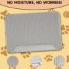 1 Pcs Cat Litter Mat, Double Layer,Waterproof Litter Trapping Mat,13.7 * 23.6 inches/35 * 60cm Litter Mat Double Layer Open Edge Design, Easy Clean Cat Mats for Hardwood Floors