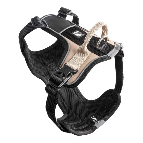 Diggin All-Day Dog Harness - Adjustable, Durable & Reflective Vest Diggin All-Day Dog Harness - Adjustable, Durable & Reflective Vest Harness for Outdoors - High Denier Ripstop Fabric with Industrial Strength Nylon Webbing (Small | Medium, Sand Beige)