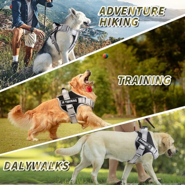 Dog Harness, Adjustable Dog Body Belt For Large Dogs With Copybook Dog Vest (XL, Black, Pack of 1),330 gram