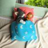 YOURKARTS.COM Cute Cartoon Cat & Mouse Car Dashboard Figurine | Sleeping Cat with Pillow Car Interior Decoration Toy | Cute Mini Dashboard Showpiece for Car, Home & Office