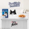 Purina Felix with Sardine in Jelly | Wet Food for Adults | Complete and Balanced Cat Food, Pack of 12 Pouches (12 x 85 g)