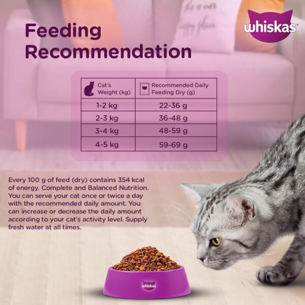 81vGbScx-CL._SL1500_.jpg Whiskas Adult (+1 Year) Dry Cat Food, Chicken Flavour, 1.2kg Pack and Adult (+1 Year) Dry Cat Food, Tuna Flavour, 1.2kg Pack