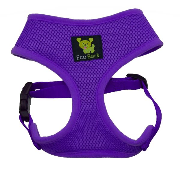 Classic Dog Harness Innovative Mesh No Pull No Choke Design Soft Double Padded Breathable Vest for Eco-Friendly Easy Control Walking Quick Release for Puppies Toy Breeds & Medium Dogs (Med, Purple)