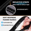81w4fkQHnzL._SL1500_.jpg 5-in-1 Dog Leash - 6 ft Heavy Duty Shock Absorbing Bungee Dog Leash || Highly Reflective Belt with Traffic Handle || Military Grade Metal Clip || Car Seatbelt Buckle (Black)