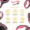 81xavKNV0vL._SL1500_.jpg Elite Pet Store | 360 Tangle Free Premium Retractable Dog Leash | Heavy Duty ABS | Anti-Slip Handle | One-Hand Brake, Pause, & Lock | Alloy Buckle | Ideal for Dogs Upto 50kg | Upto 26ft | 5M | Pink