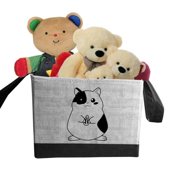 81zWqpdIfZL._SL1500_.jpg PrettyKrafts Toys Storage Box, Storage Organizer for Kids, (Pack of 2) Jute Grey