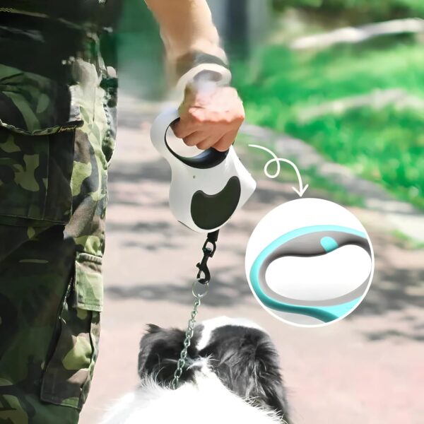 81zv3QHUsoL._SL1500_.jpg Heavy Duty Retractable Dog Leash with Torch β 5M Durable Pet Walking Leash Green (PPL-137)