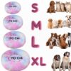 91JkQhrjxLL._SL1500_.jpg ZEXSAZONE Rainbow Dog Bed – Soft Plush Comfortable Washable Pet for Medium Dogs & Cats, Cozy All-Weather Round Cushion Bed for Puppies & Pets (Medium, Rainbow Color)