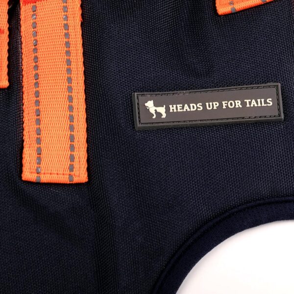 Heads Up For Tails Trooper Dog Harness - Navy Blue (Belly, 2XL)