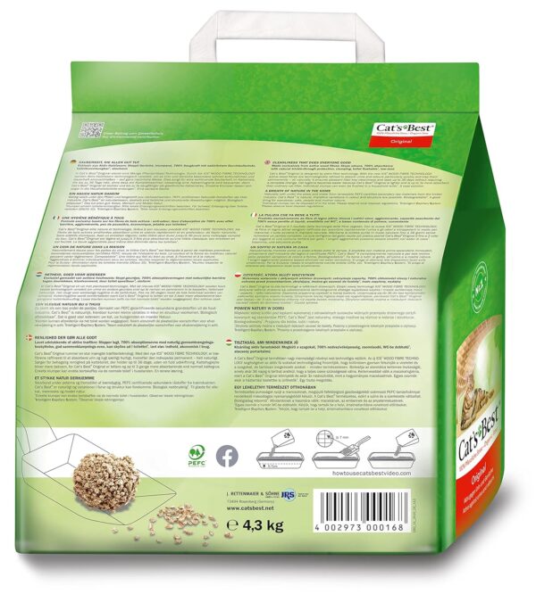 Cat's Best Okoplus Clumping Litter, 4.3 Kgs