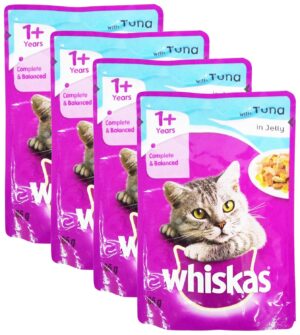 More Combo - Whiskas Wet Meal Adult Cat Food Tuna More Combo - Whiskas Wet Meal Adult Cat Food Tuna in Jelly, 85g (Pack of 4) Promo Pack