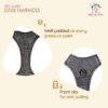 91cAFbxAFnL._SL1500_.jpg Dog Harness, No Pull & No Choke Harness for Dogs, Oxford Breathable & Reflective Fabric Vest, Soft Inner Sponge Padding, Adjustable Body Belts, Thicker Handle (Medium, Black)