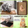 MAK7 Cat Litter Mat | Double Layer Honeycomb Design |Waterproof EVA Material | Cat Litterr Trapping & Easy Clean, Non-Slip Mat for Litter Box | Cats Litters Pad | Cat Products | SIZE 60CMX 45CM|