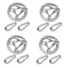 91gspy6Y1SL._SL1500_.jpg 6Feet x 4pc DUBIDU Venyl Covered Heavy Duty Tie Out Cable for Dogs - Tangle-Free & Weather Resistant +7mm 2Carabiner