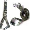 RvPaws 1.25 Inch Width Dog Army Print Adjustable Harness and Leash for Maxi and Large Breed Dog Body Harness Military Design Heavy Hook (X- Large)