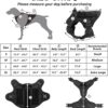 Dog Tactical Harness No-Pull Pet Harness Adjustable Outdoor Pet Vest Army Standard Material Vest for Dogs Easy Control for Small Medium Large Dogs (XL, Tactical Black)