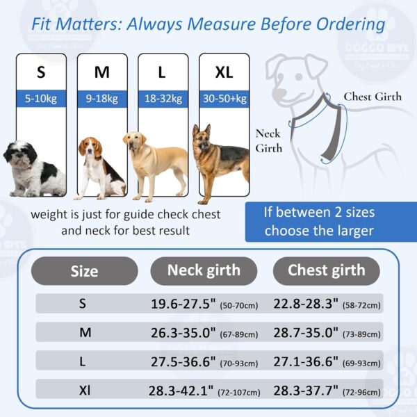 Doggo Bite Premium Reflective Dog Vest Harness| Soft Breathable| Padded Handle| Adjustable Straps & Dual Lock Buckle| No-Choke Design with Free Leash-22mm Chest 28-37inch All Giant Breeds 35-60Kg