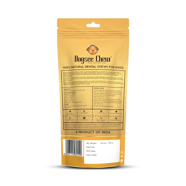 51RxKWyADDL._SL1000_.jpg Dogsee Himalayan Yak Milk Dog Chews with Turmeric (Large - 1 Chew) - 130g | Help Alleviate Joint Pain | No Rawhide | Calming Dental Chews for Dogs