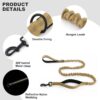 51uDH67AB2L._SL1125_.jpg HANK Tactical Dog Harness & Leash Set - Dog Body Belt - Military Standard Fabric - 2 Metal Buckles - Dog Vest for Training - Walking - Adventure (Camouflage, S - (Harness + Leash)