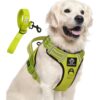 Doggo Bite Premium Reflective Dog Vest Harness| Soft Breathable| Padded Handle| Adjustable Straps & Dual Lock Buckle| No-Choke Design with Free Leash-22mm Chest (28-37inch) All Giant Breeds 35-60Kg