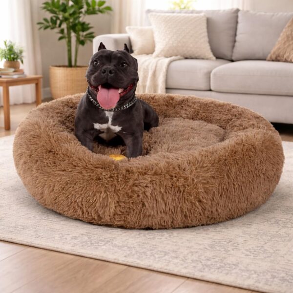 ZEXSAZONE Winter Round Donut Comfortable Durable Both Sides usable and Washable Pet Bed | Dog Bed | Puppy Bed | Cat Bed | Mat Cat | Medium Dog Bed for Cats Puppies Labrador German Shepherd Bulldogs