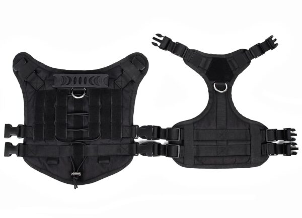 61J0arjeP5L._SL1383_.jpg FYA Tactical Dog Harness for Medium Large Dogs No Pull, Military Dog Harness with Handle,Service Dog Vest, Adjustable Pet Harness for Training Hunting Walking