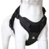 Dog Tactical Harness No-Pull Pet Harness Adjustable Outdoor Pet Vest Army Standard Material Vest for Dogs Easy Control for Small Medium Large Dogs (XL, Tactical Black)