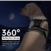 Dog Harness Dog Body Belt Vest for Large Medium Small Dogs with Safety Reflective No Pull Adjustable Military Style Dog Vest Training Harness(Blue, X-Large)