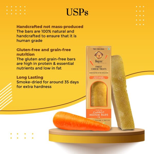 Dogsee Chew Singles Carrot Bars- 70g