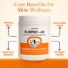 Petroyale Furpro-40 Dog Protein Powder Supplement - Dog Skin & Coat + Hair Fall Control Supplement- Omega 3 6 9 for Dogs & Cats - Dog Muscle & Weight Gain Powder - Growth Food - Fish Flavor 1KG Pack