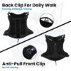 716H6uUpTRL._SL1500_.jpg HANK Tactical Dog Harness - Anti No Pull Dog Chest Belt - 2 Front Metal Buckle - Dog Vest for Training - Walking - Adventure (Tactical Black, L - Harness)