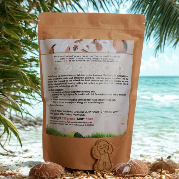 71BZJfrF75L._SL1080_.jpg TailTrums Dog Biscuits – Milk & Coconut Cookies with Calcium 250g | Healthy Dog Food | All Breeds |
