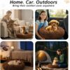 ZEXSAZONE Winter Round Donut Comfortable Durable Both Sides usable and Washable Pet Bed | Dog Bed | Puppy Bed | Cat Bed | Mat Cat | Medium Dog Bed for Cats Puppies Labrador German Shepherd Bulldogs