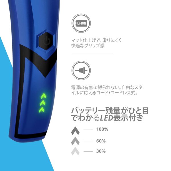 Wahl ALTA Li™ Cord/Cordless Clipper for Pets Full Body Grooming, Powerful 6,000 RPM Rotary Motor, 4.5 Hours Run Time, Detachable 5 in 1 Blade, 4 Stainless Steel Guide Combs, 3028251