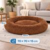 ZEXSAZONE Winter Round Donut Comfortable Durable Both Sides usable and Washable Pet Bed | Dog Bed | Puppy Bed | Cat Bed | Mat Cat | Medium Dog Bed for Cats Puppies Labrador German Shepherd Bulldogs