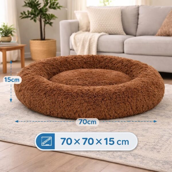ZEXSAZONE Winter Round Donut Comfortable Durable Both Sides usable and Washable Pet Bed | Dog Bed | Puppy Bed | Cat Bed | Mat Cat | Medium Dog Bed for Cats Puppies Labrador German Shepherd Bulldogs