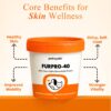 Petroyale Furpro-40 Dogs Protein Powder Supplement - Dog Skin & Coat + Hair Fall Control Supplement- Omega 3 6 9 for Dogs & Cats - Dog Muscle & Weight Gain Powder - Growth Food - Fish Flavor - 400g