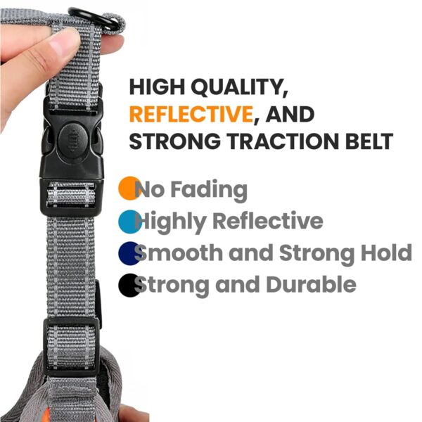 Wooflix Dog Harness for Medium Dogs – Strong & Durable Dog Harness with Secure Fit, Quick-Release Buckle & Reflective Strap Thread – Suitable for Medium Size Dogs up to 30 Kgs