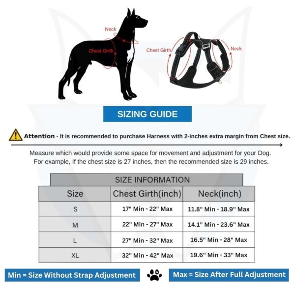 HANK Dog Harness Leash Set - 4 Adjustable Buckle - Metal Hook - Soft Handle - Dog Chest Belt for Training - Walking (Red - M (Harness + Leash)