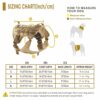 810hQbWLvSL._SL1500_.jpg HANK Tactical Dog Harness & Leash Set - Dog Body Belt - Military Standard Fabric - 2 Metal Buckles - Dog Vest for Training - Walking - Adventure (Camouflage, S - (Harness + Leash)