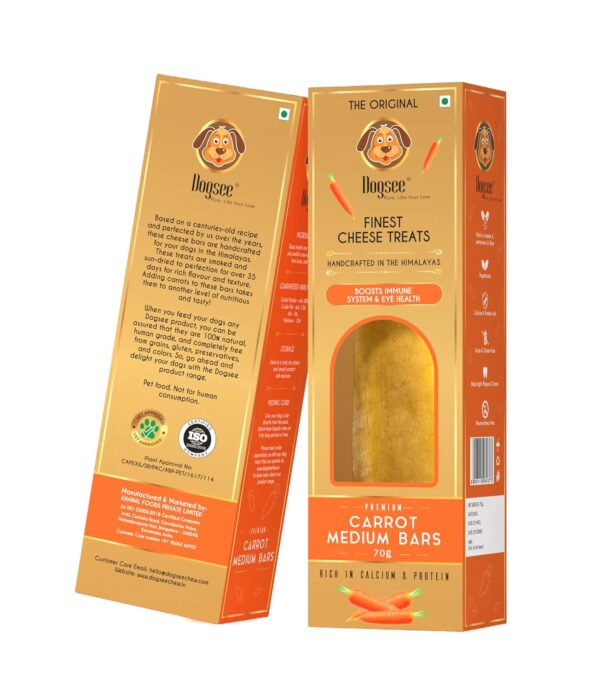 Dogsee Chew Singles Carrot Bars- 70g
