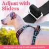 Doggo Bite Premium Reflective Dog Vest Harness| Soft Breathable| Padded Handle| Adjustable Straps & Dual Lock Buckle| No-Choke Design with Free Leash-22mm Chest 28-37inch All Giant Breeds 35-60Kg