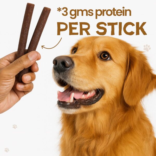 81K4QMn967L._SL1500_.jpg Tailtrums Dog Sticks – Chicken Meat Sticks 450g | Healthy Dog Food | Freshly Baked Dog Treats, All Natural & Preservative Free | Human-Grade Ingredients (All Breeds)