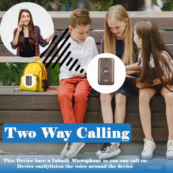 Acumen Track GF-06 Mini Wireless GPS Tracker for Kids, Car & Bike | Real-Time Tracking, Voice Monitoring, SOS Button, Geo-Fence, 850 mAh Battery | iOS & Android App, 1-Year Warranty
